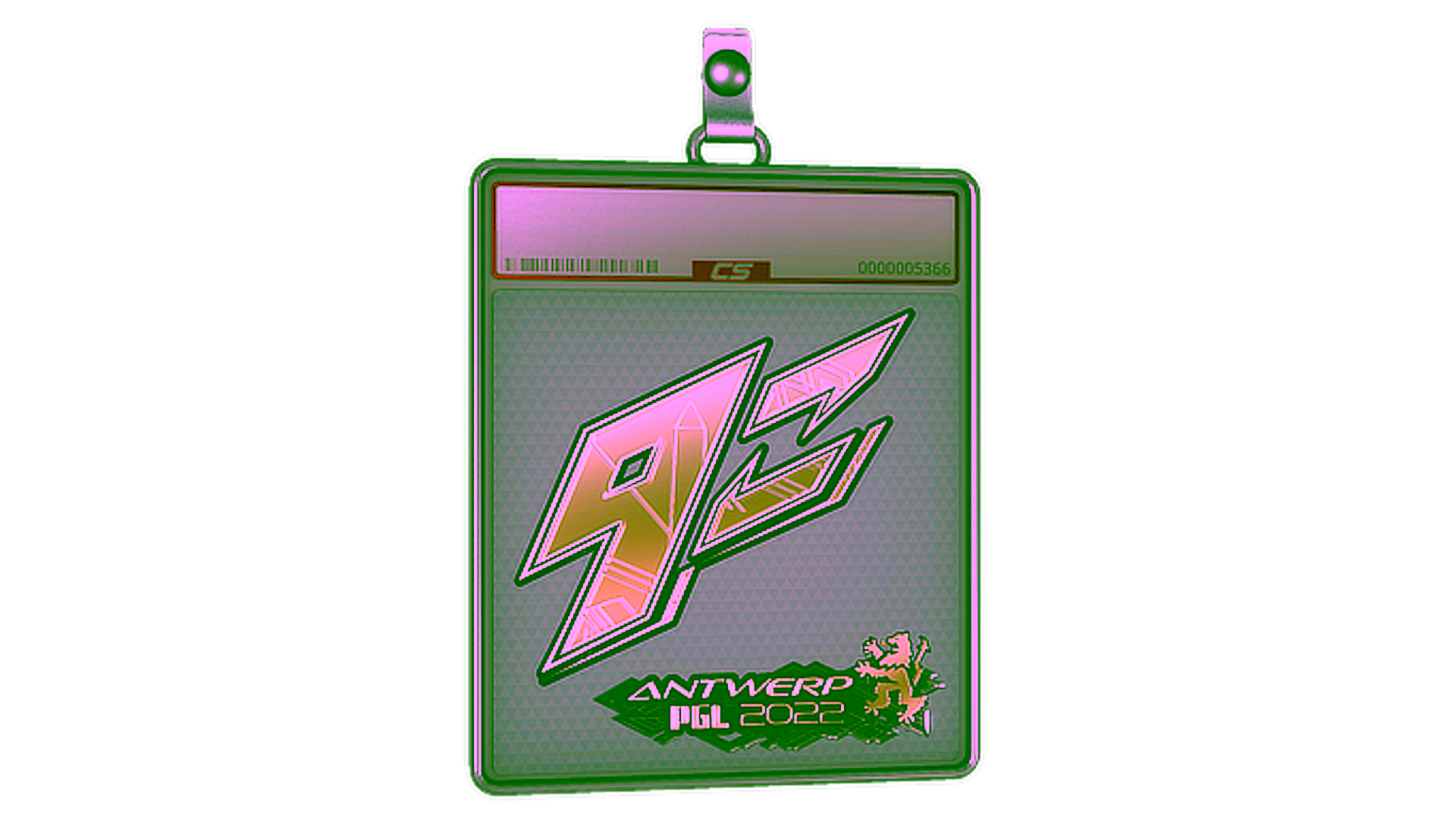 Display for Sticker Slab | 9z Team (Gold) | Antwerp 2022