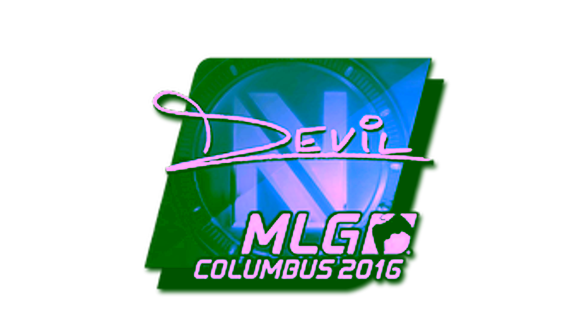 Display for Sticker | DEVIL (Foil) | MLG Columbus 2016