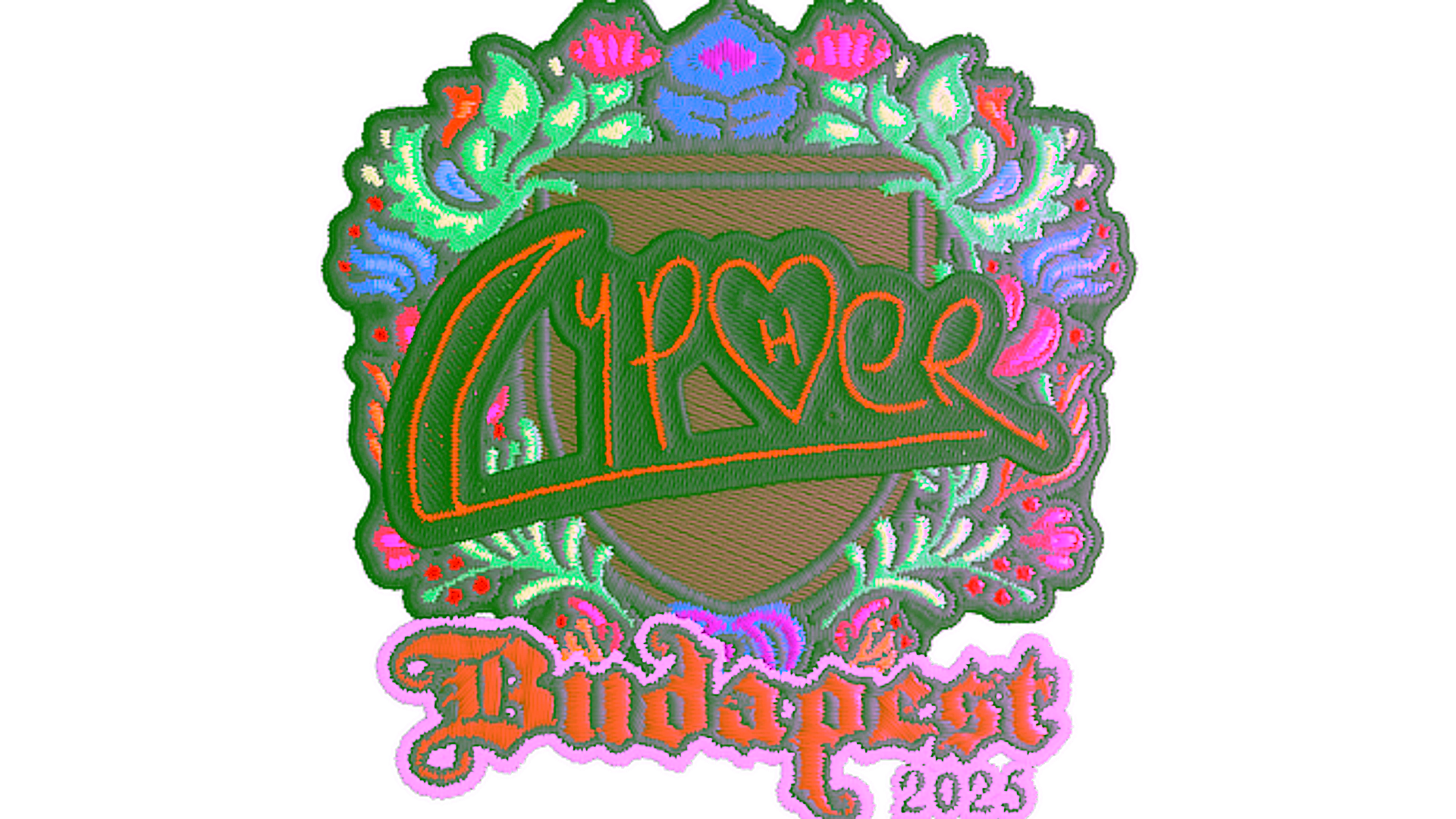 Display for Sticker | Cypher (Embroidered) | Budapest 2025