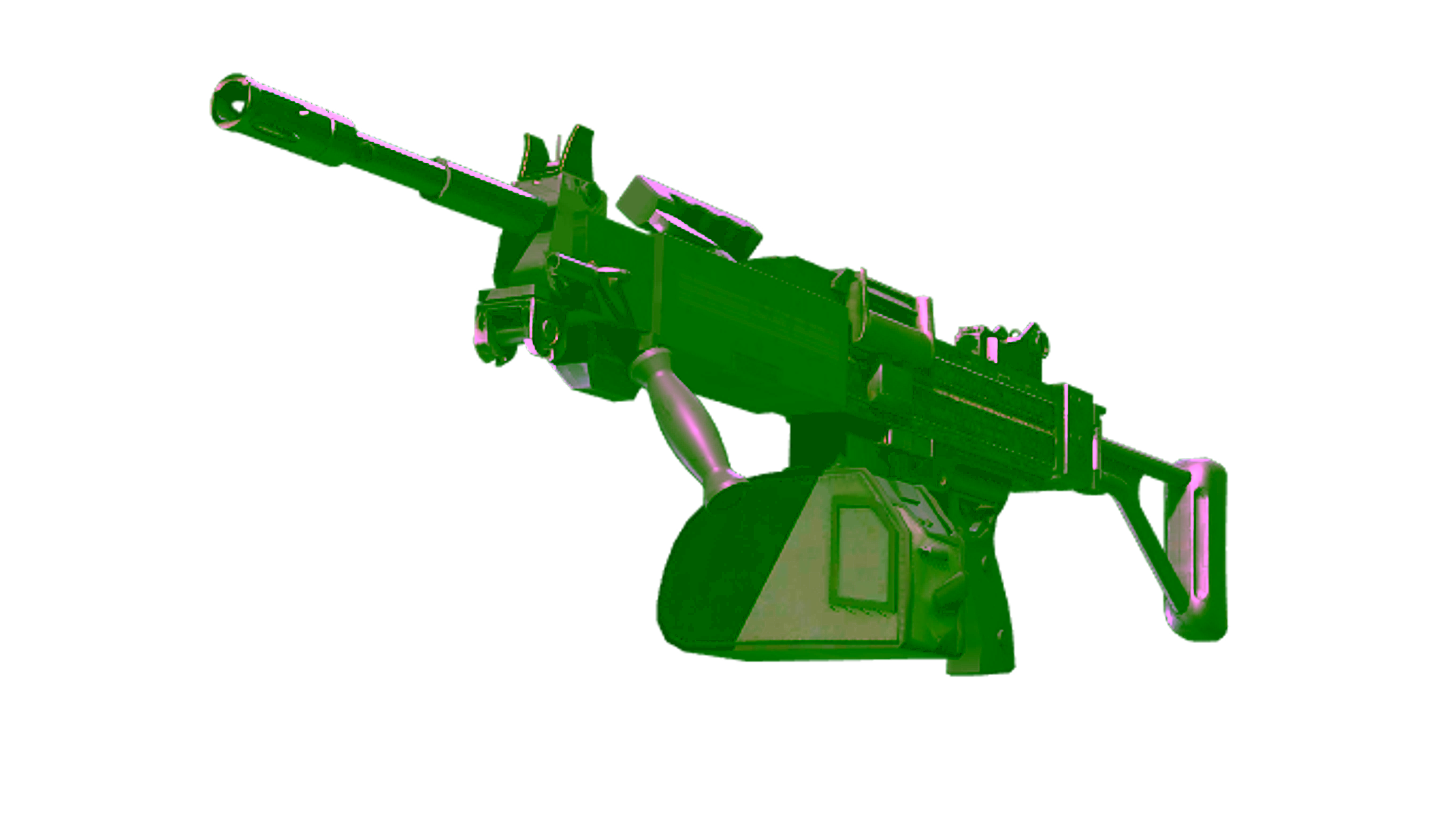 Display for Souvenir Negev | Army Sheen (Field-Tested)