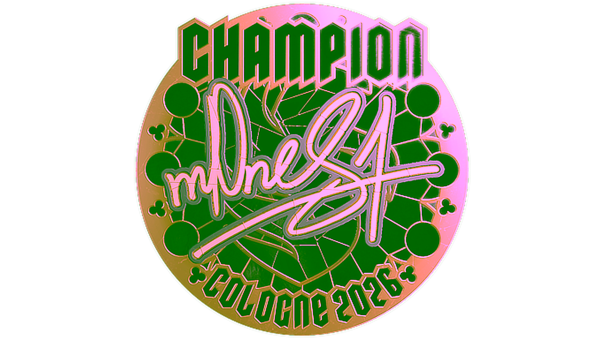 Display for Sticker | m0NESY (Gold, Champion) | Cologne 2026