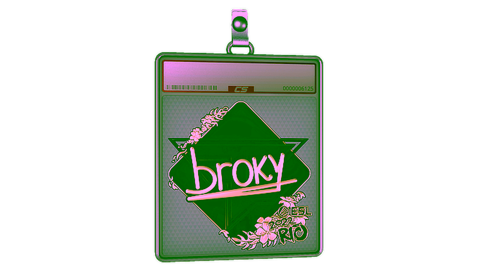 Дисплей для Sticker Slab | broky (Gold) | Rio 2022