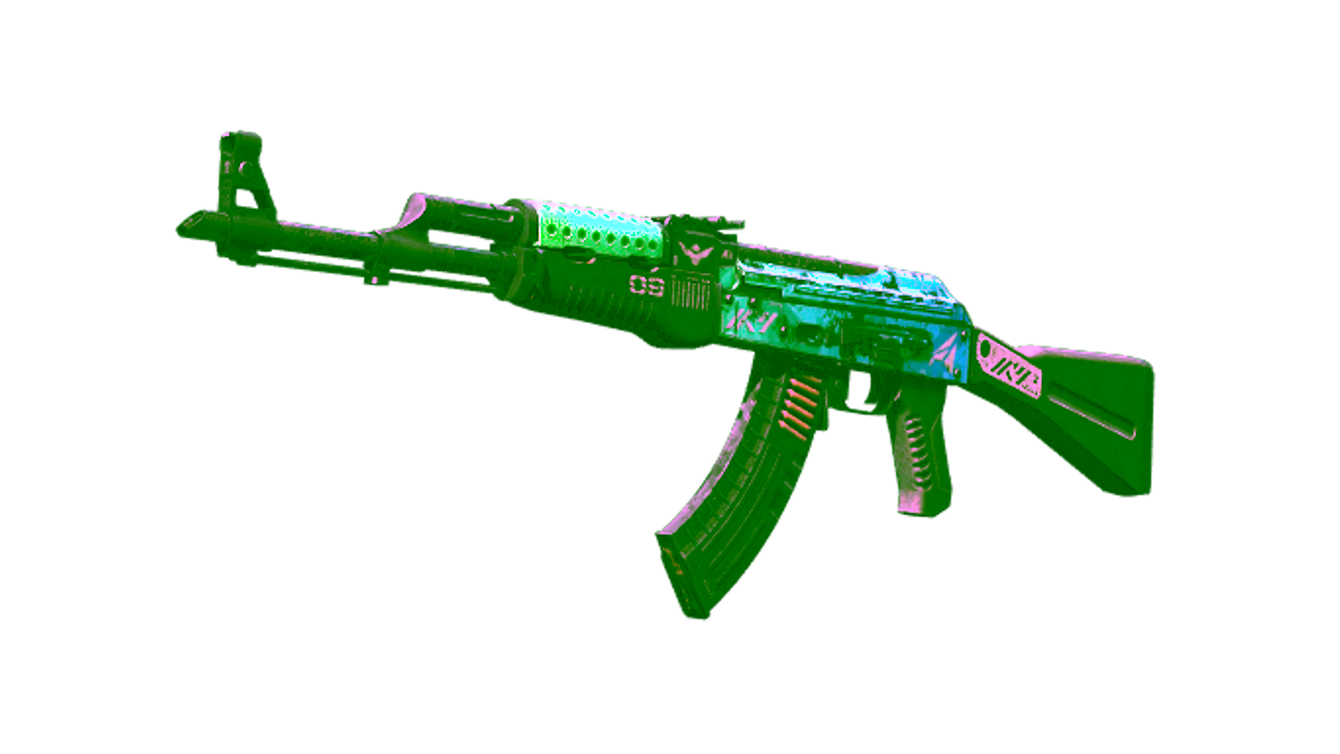 Display for StatTrak™ AK-47 | Ice Coaled (Battle-Scarred)
