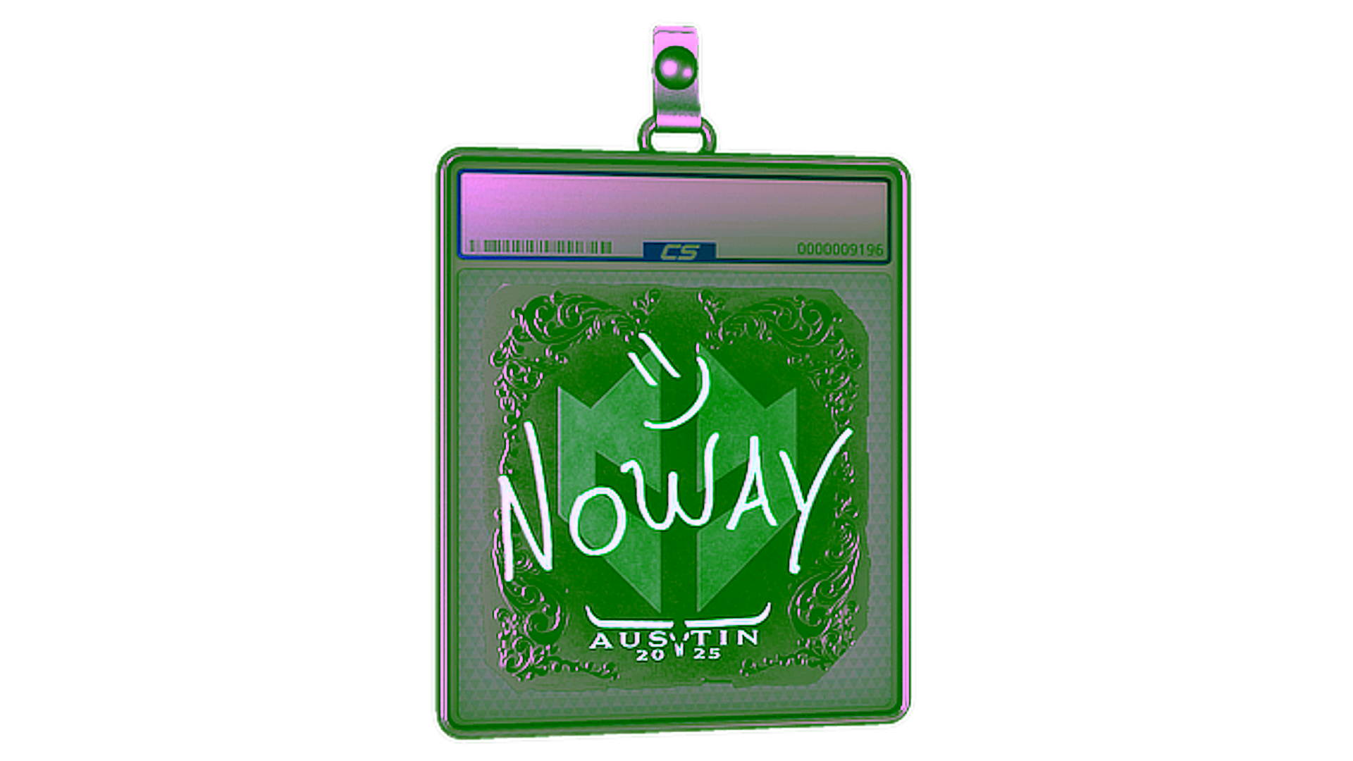 Affichage pour Sticker Slab | noway (Foil) | Austin 2025