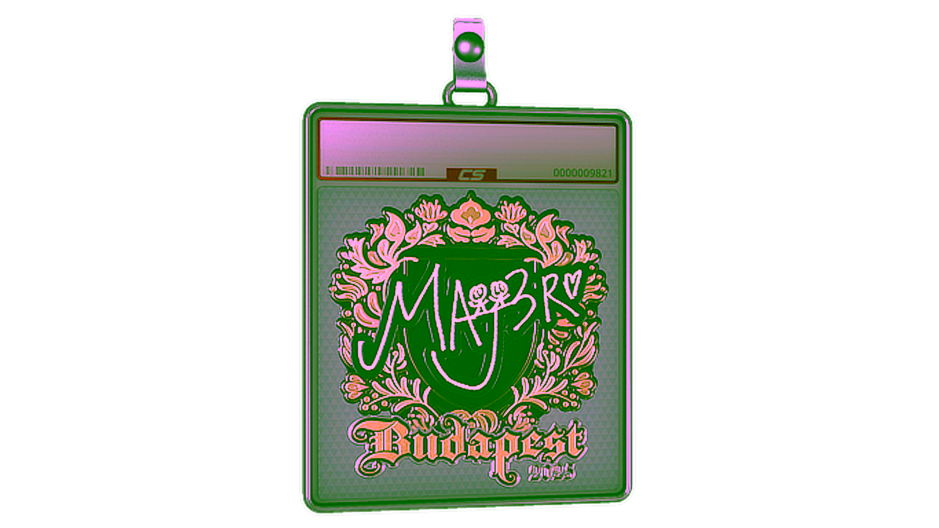 Display for Sticker Slab | MAJ3R (Gold) | Budapest 2025