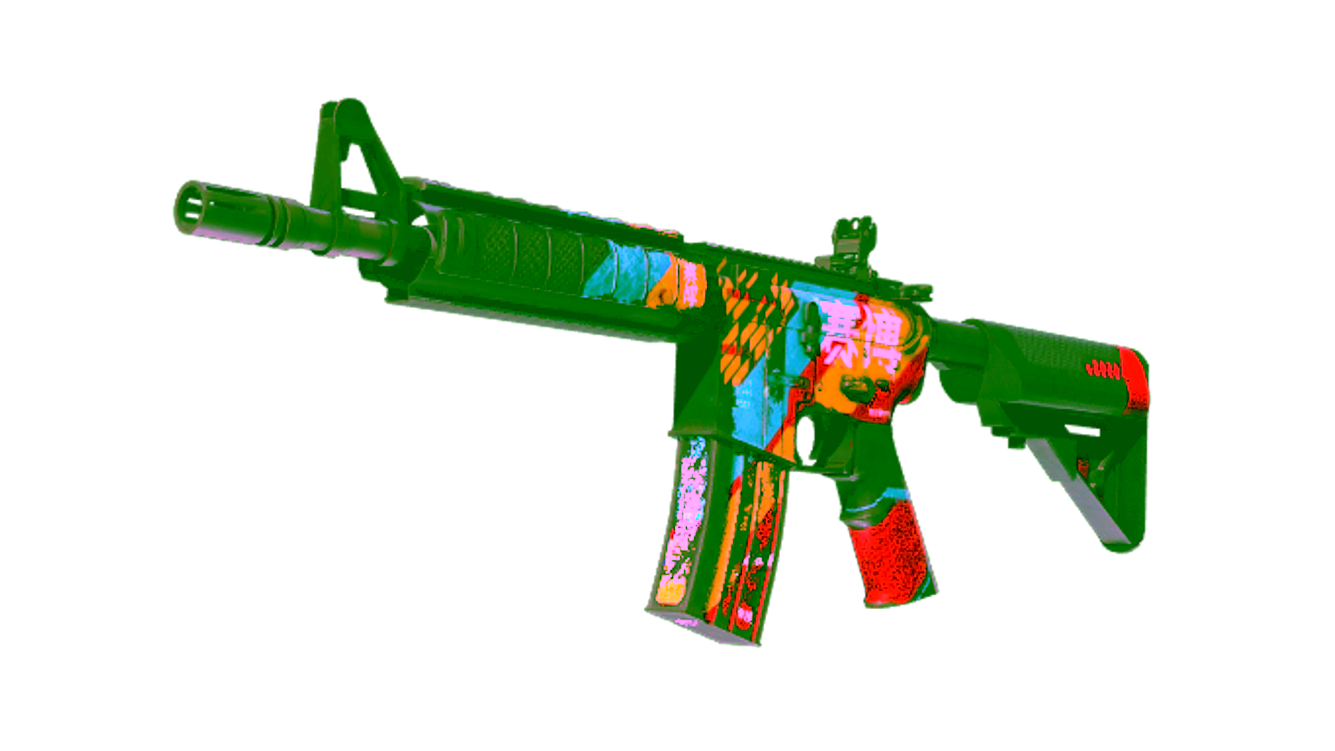 Display for M4A4 | Cyber Security (Battle-Scarred)