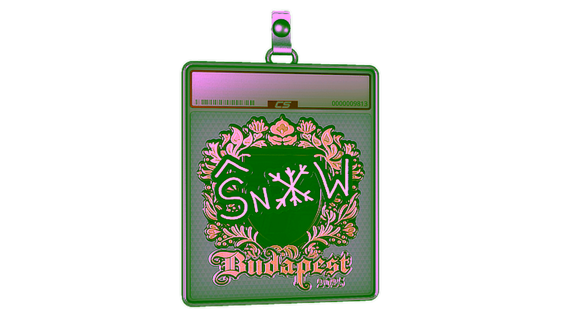 Display for Sticker Slab | snow (Gold) | Budapest 2025