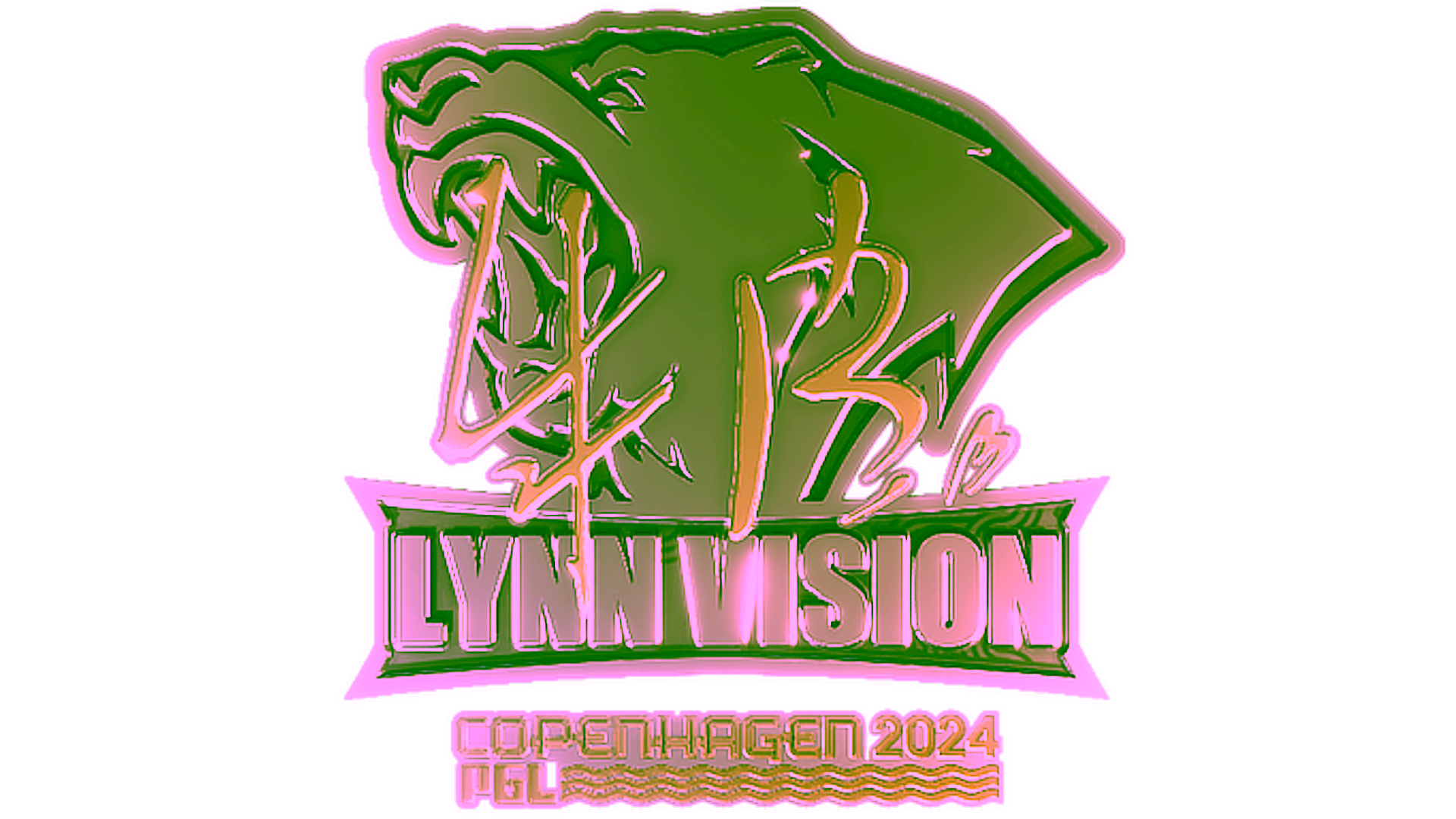 Display for Sticker | z4KR (Gold) | Copenhagen 2024