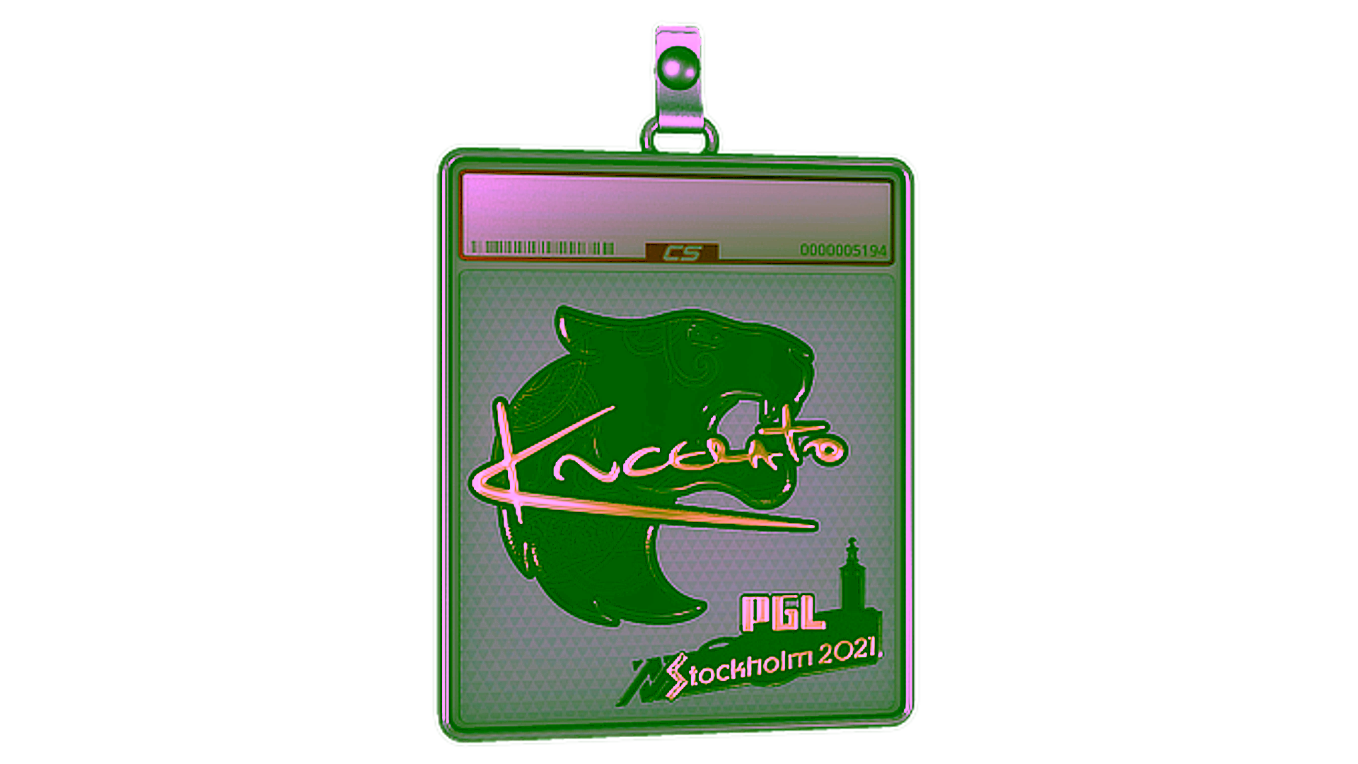 Display for Sticker Slab | KSCERATO (Gold) | Stockholm 2021