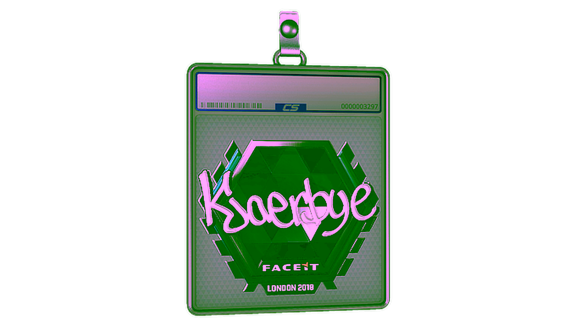 Display for Sticker Slab | Kjaerbye (Foil) | London 2018
