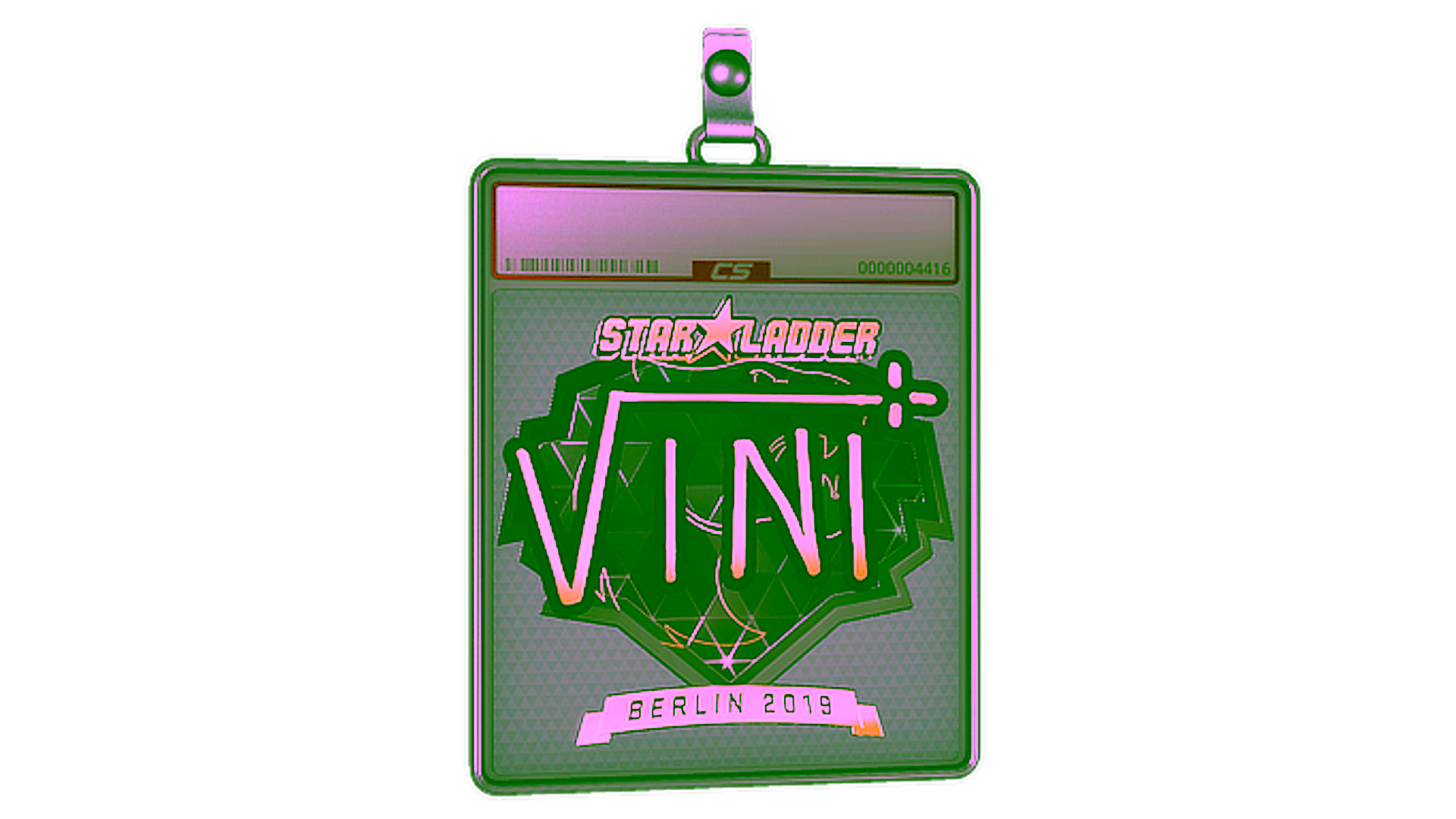 Exibição para Sticker Slab | VINI (Gold) | Berlin 2019