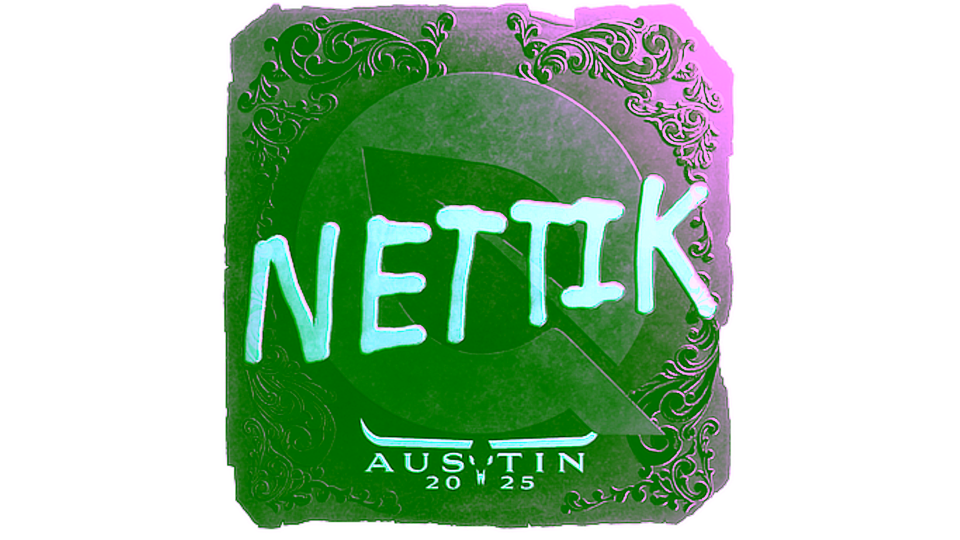 Display for Sticker | nettik (Foil) | Austin 2025