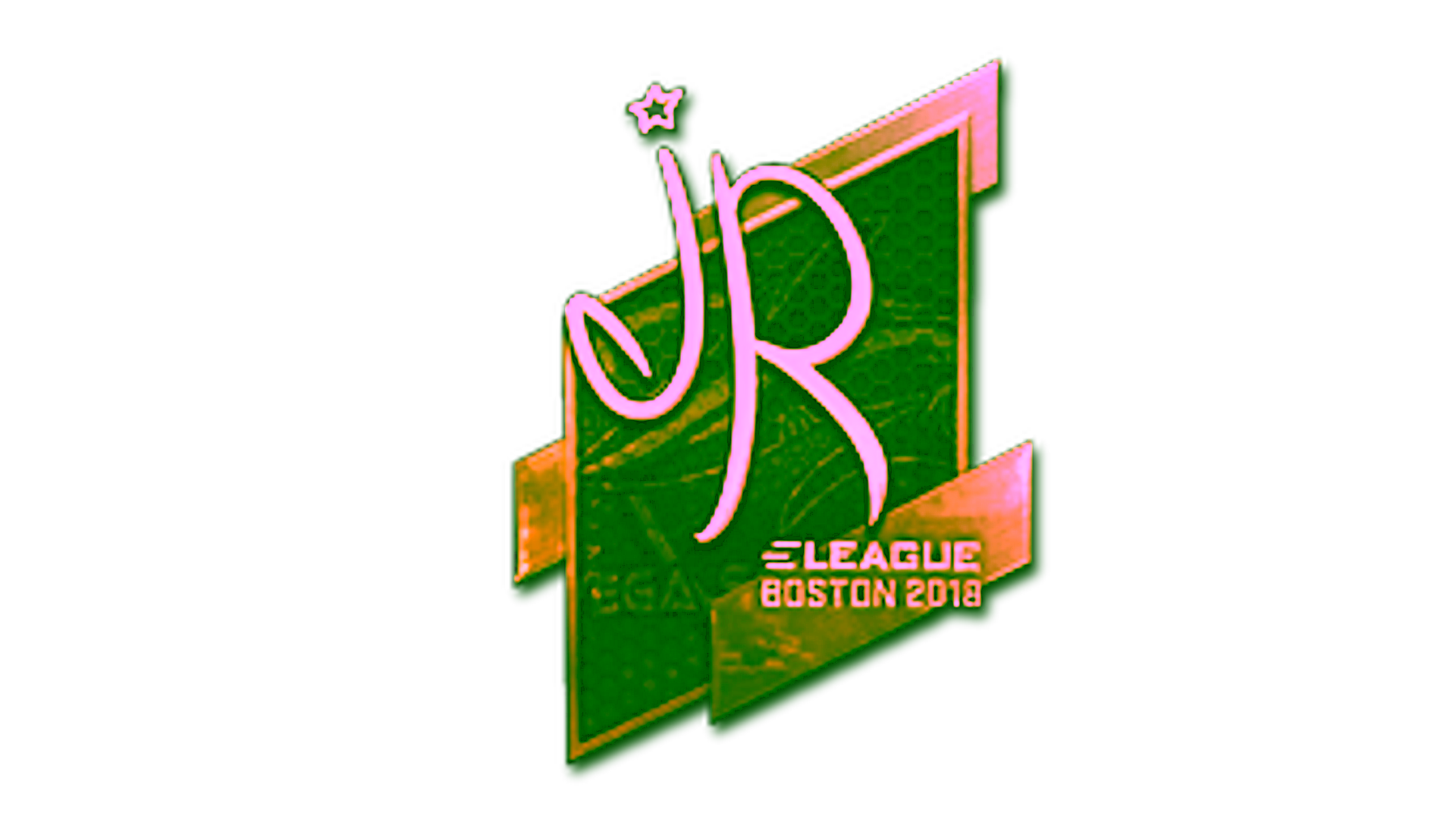 Visar för Sticker | jR (Gold) | Boston 2018