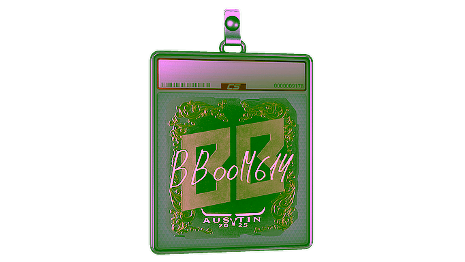 Display for Sticker Slab | Boombl4 (Gold) | Austin 2025