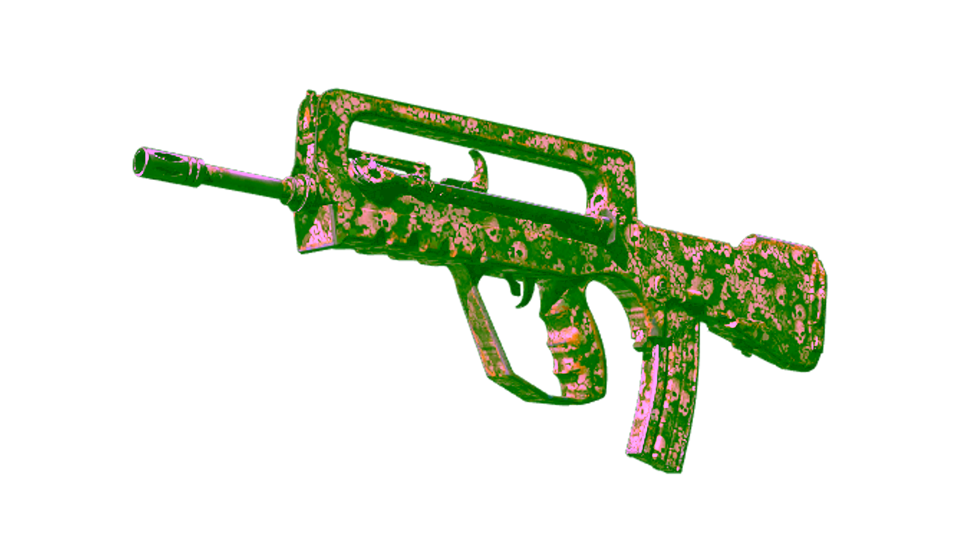 Anzeige für StatTrak™ FAMAS | Macabre (Well-Worn)