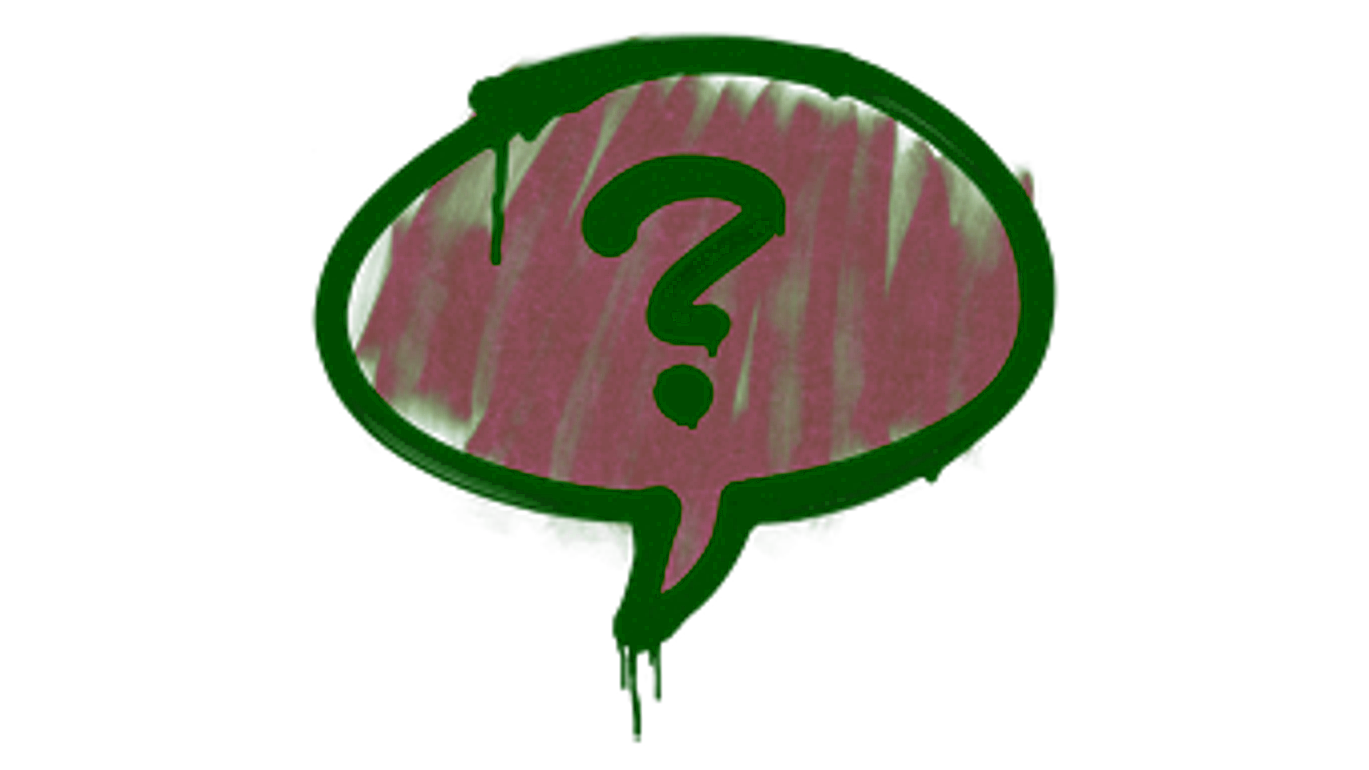 Display for Sealed Graffiti | Question Mark (Princess Pink)