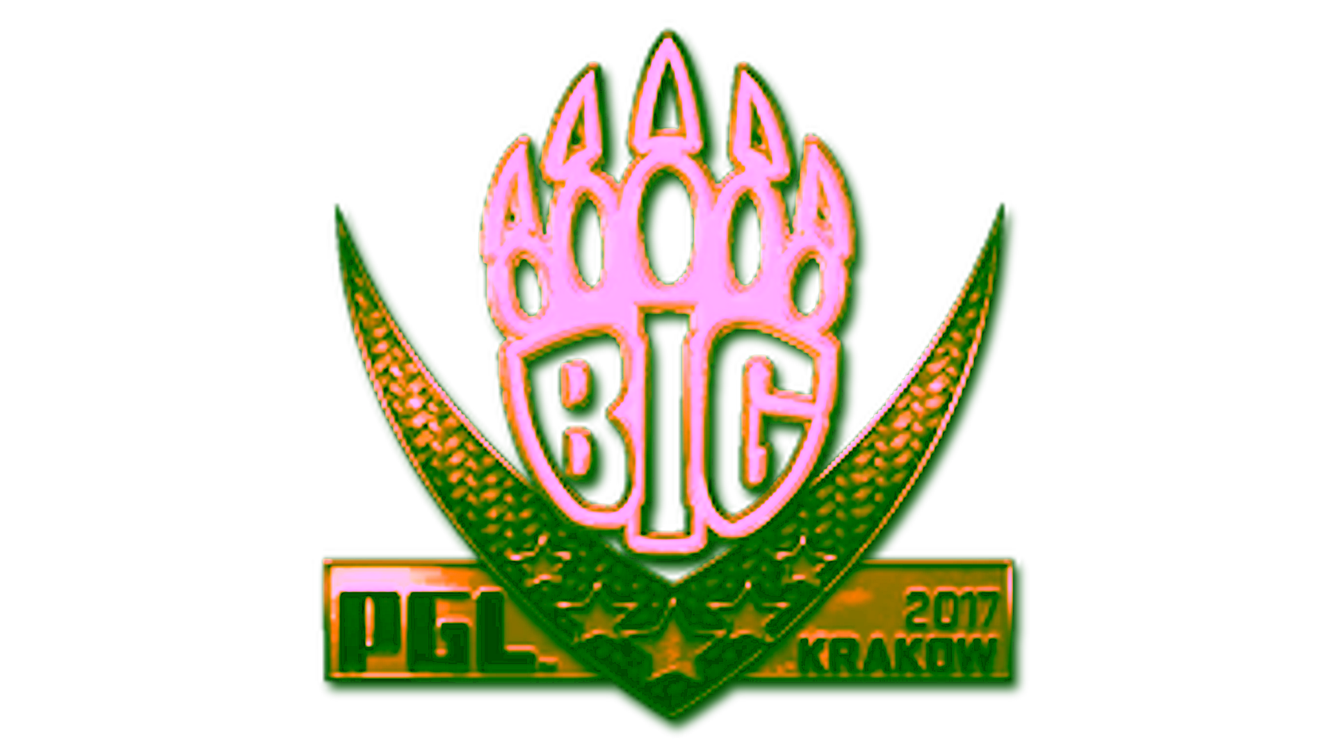 Affichage pour Sticker | BIG (Gold) | Krakow 2017
