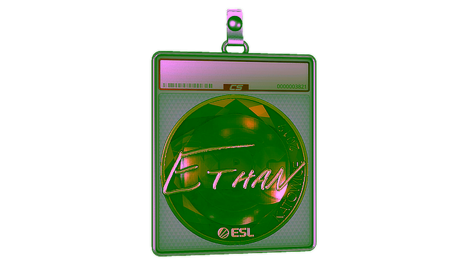 Display for Sticker Slab | Ethan (Gold) | Katowice 2019