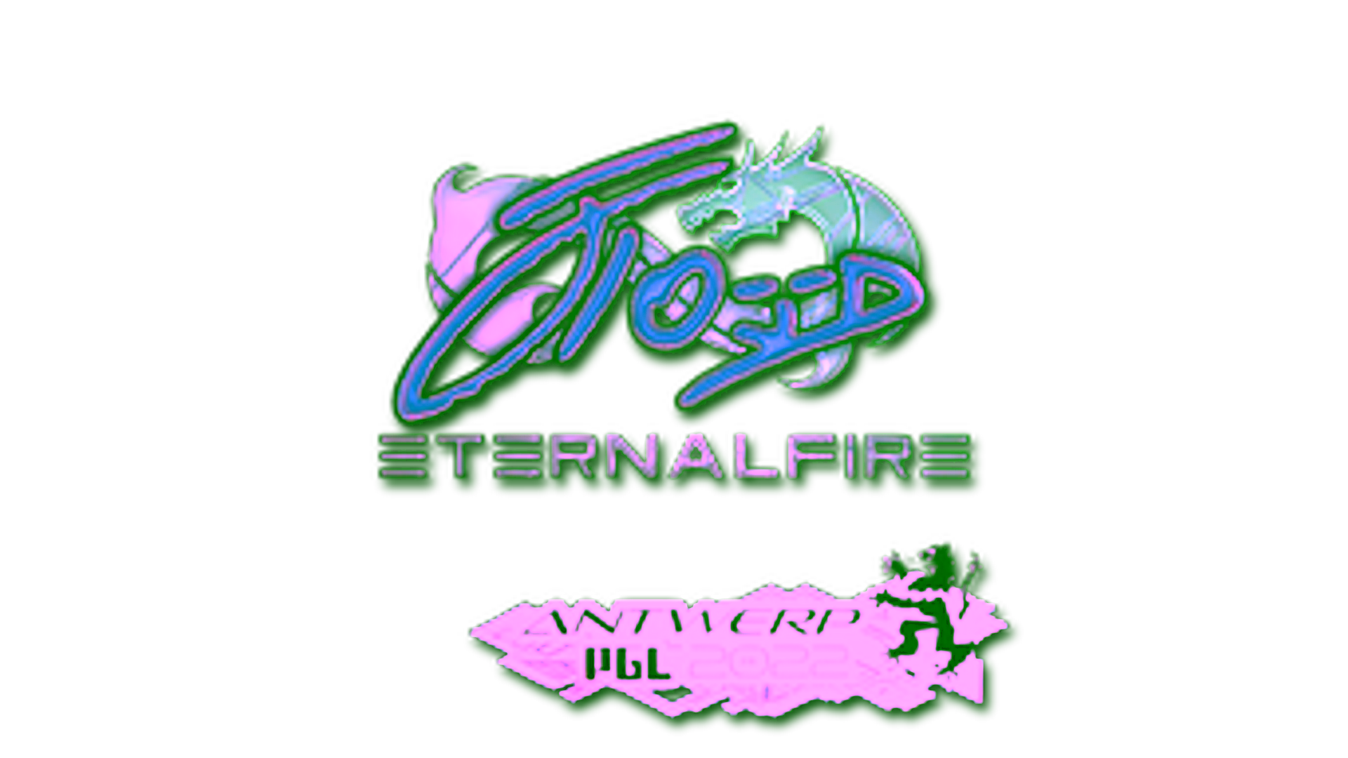 Display for Sticker | xfl0ud (Holo) | Antwerp 2022