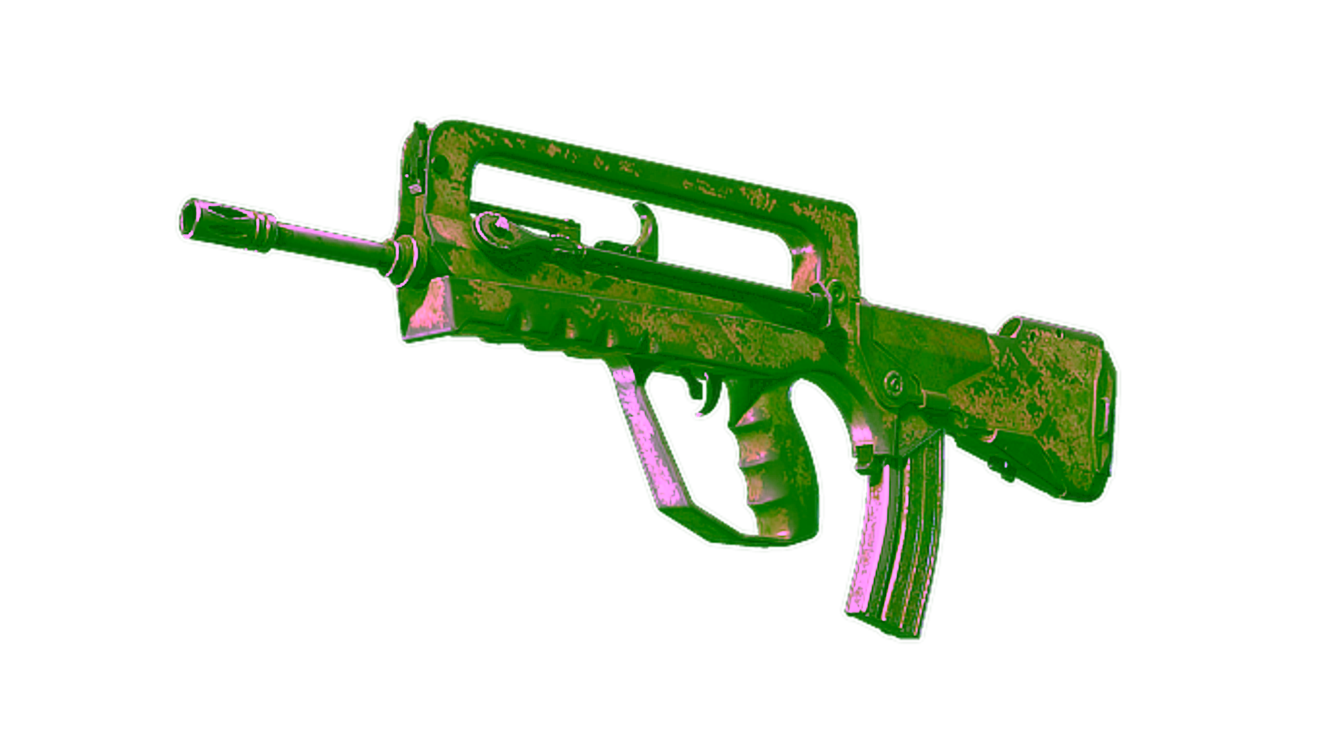Display for Souvenir FAMAS | Palm (Battle-Scarred)