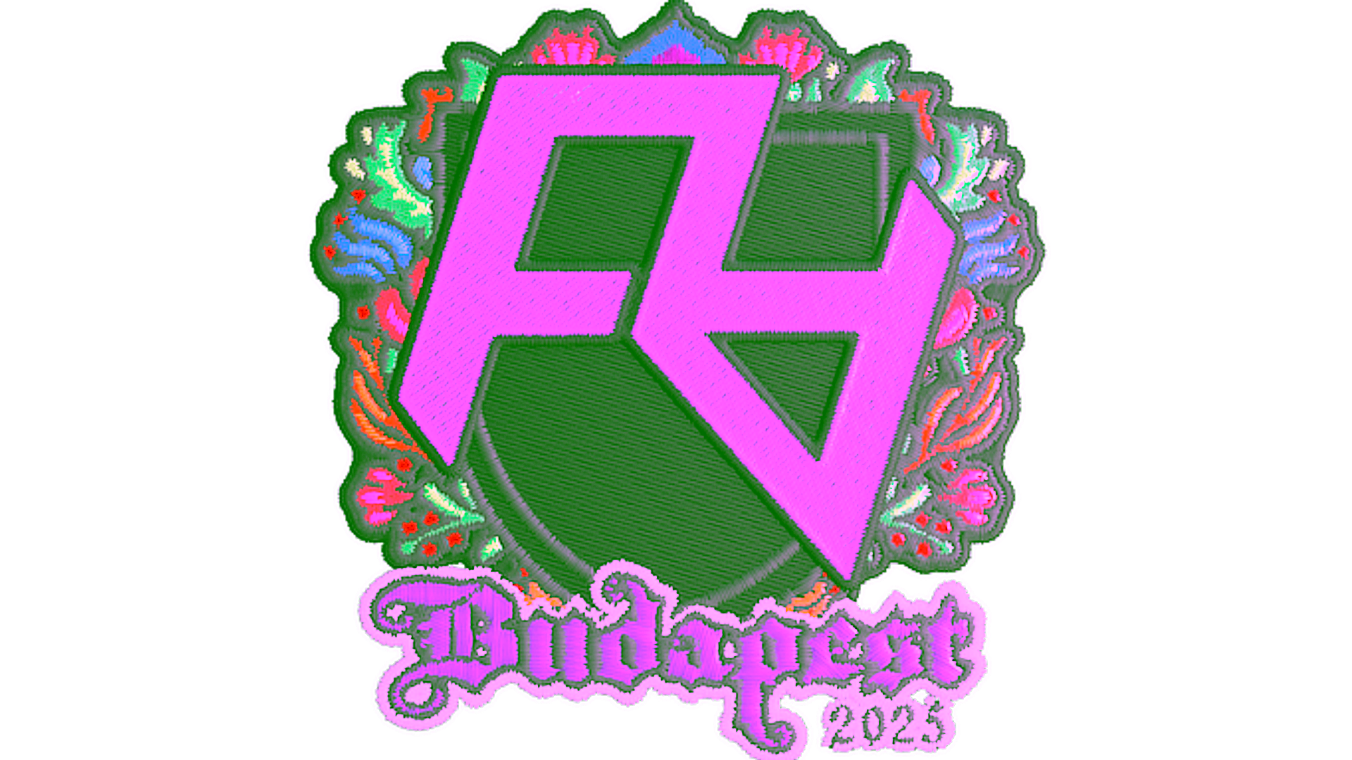 Display for Sticker | Rare Atom (Embroidered) | Budapest 2025