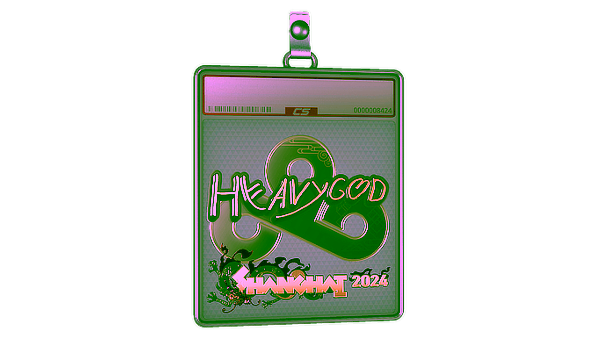 Anzeige für Sticker Slab | Heavygod (Gold) | Shanghai 2024