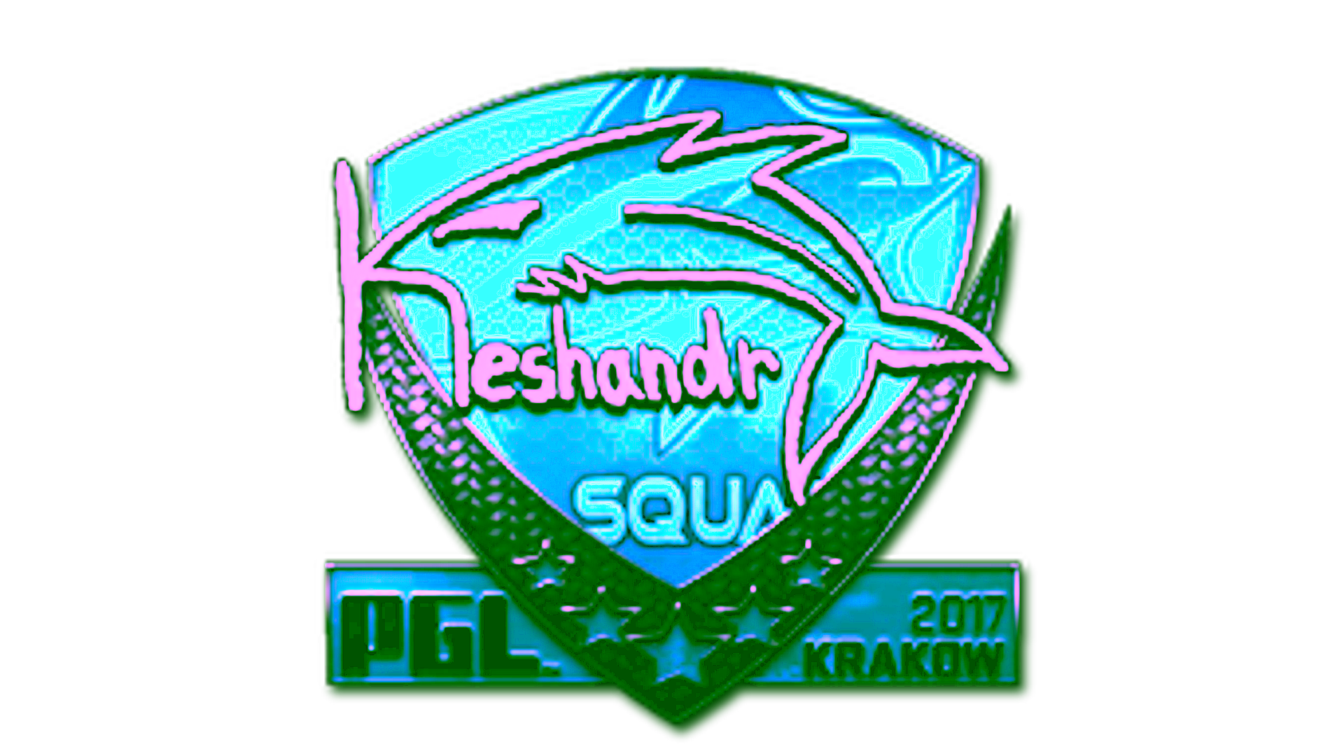 Display for Sticker | keshandr (Foil) | Krakow 2017