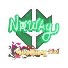 Sticker noway Shanghai 2024