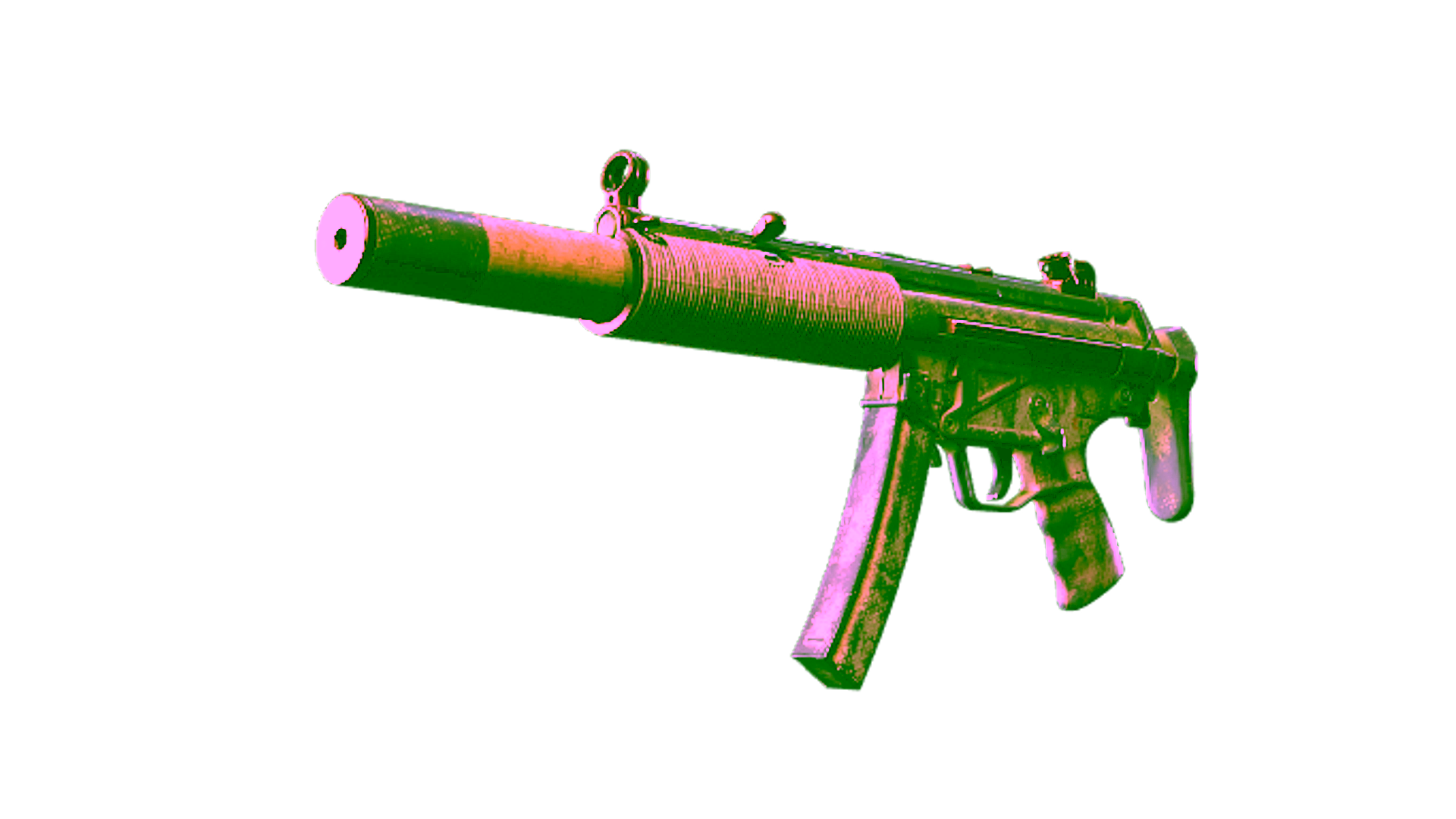 Display for Souvenir MP5-SD | Savannah Halftone (Battle-Scarred)