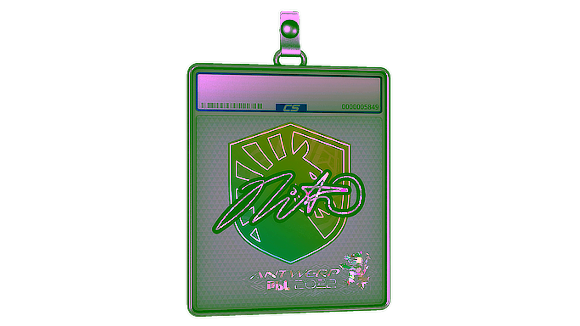 Exibição para Sticker Slab | nitr0 (Glitter) | Antwerp 2022