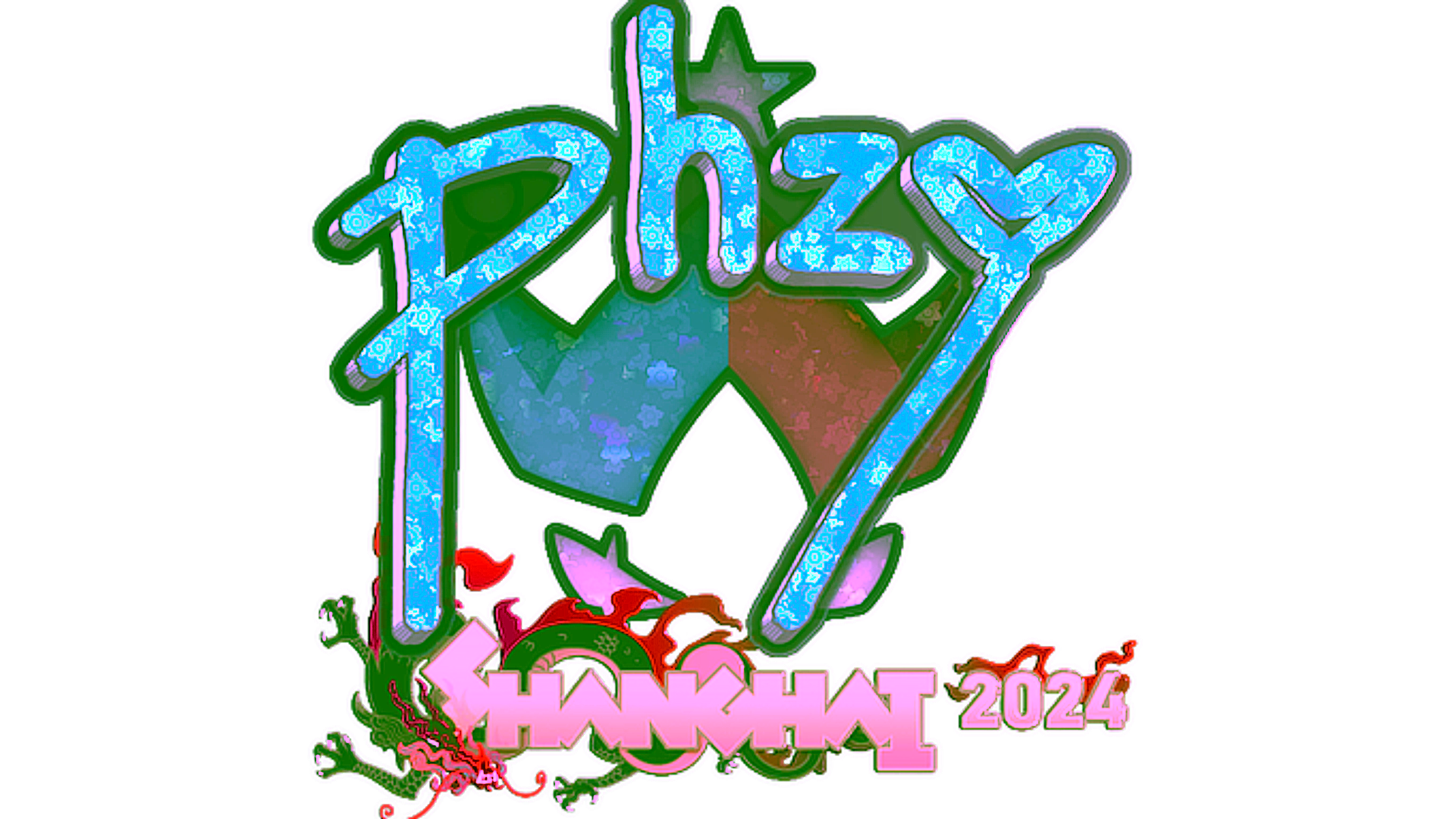 Display for Sticker | phzy (Glitter) | Shanghai 2024