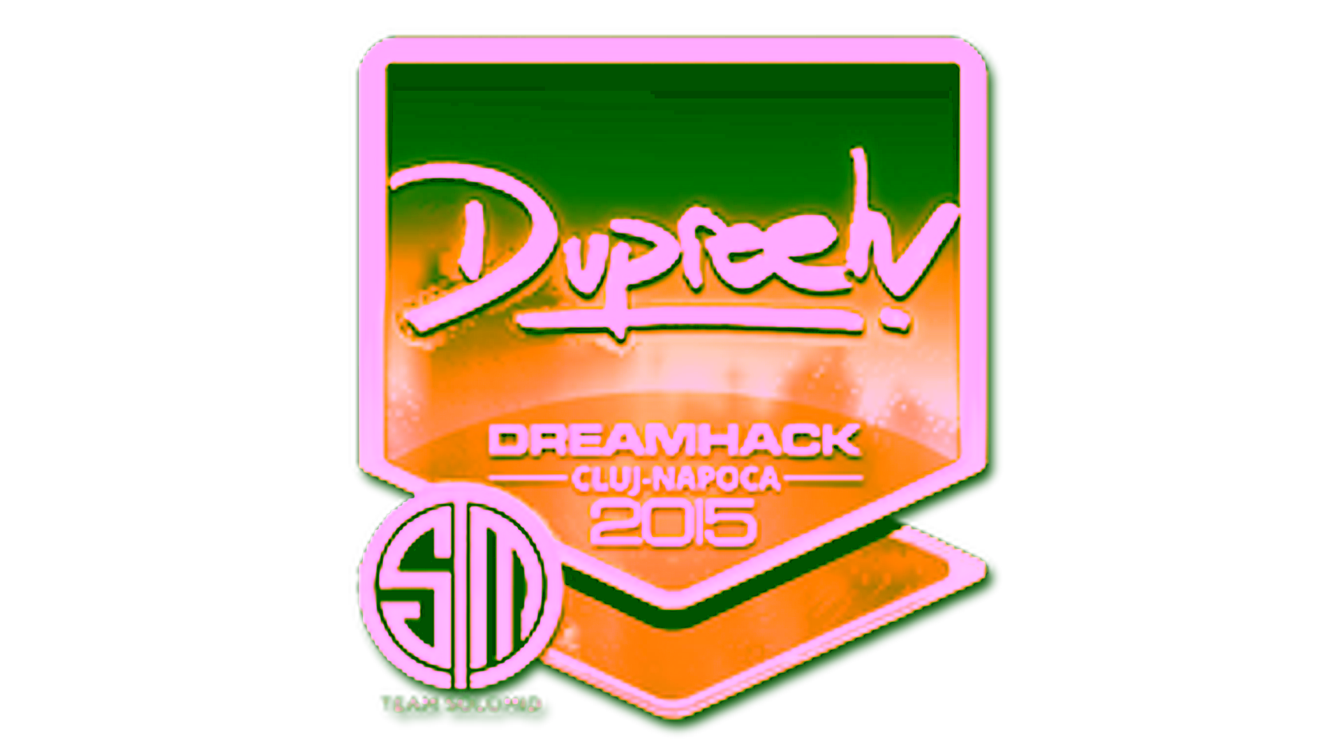 Anzeige für Sticker | dupreeh (Gold) | Cluj-Napoca 2015