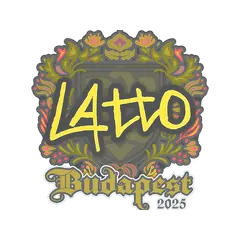 Sticker latto Budapest 2025