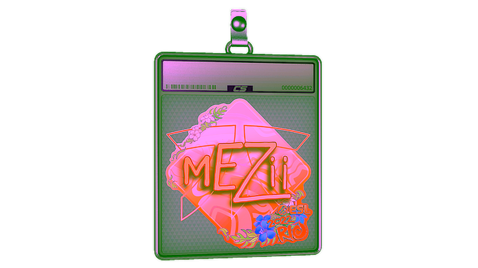 Display for Sticker Slab | mezii (Holo) | Rio 2022