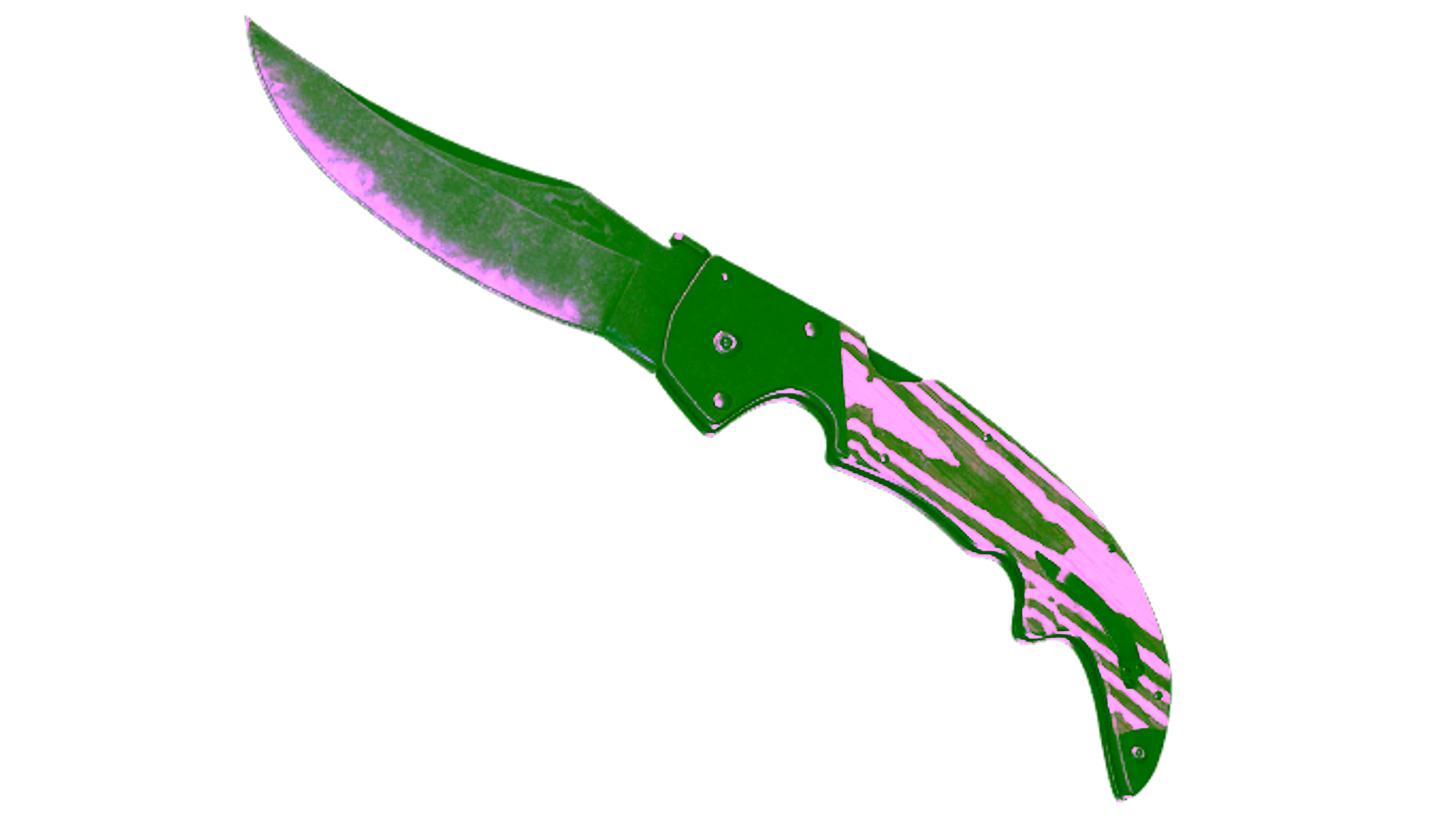 Display for ★ StatTrak™ Falchion Knife | Black Laminate (Minimal Wear)