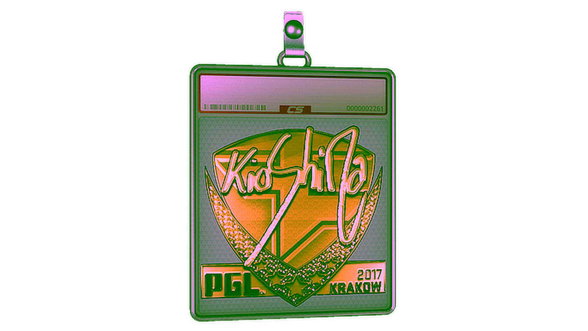 Display for Sticker Slab | kioShiMa (Gold) | Krakow 2017