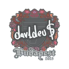 Sticker dav1deuS Budapest 2025