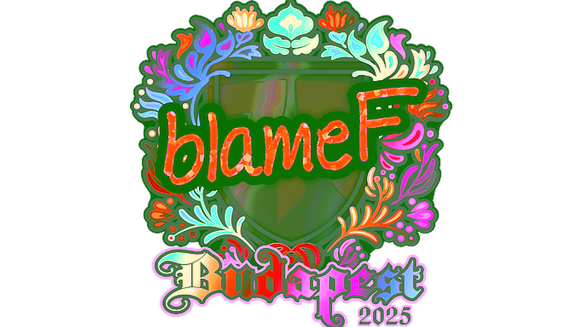 Дисплей для Sticker | blameF (Holo) | Budapest 2025