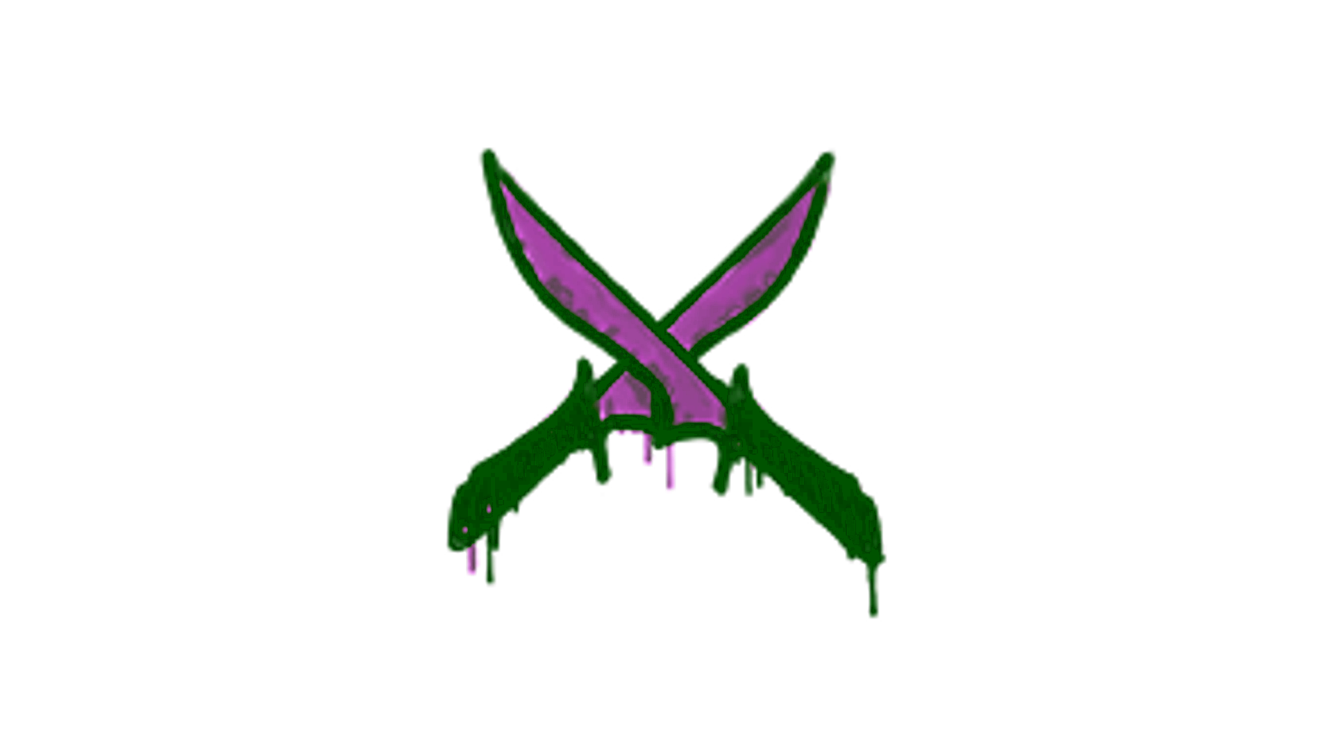 Display for Sealed Graffiti | X-Knives (Bazooka Pink)