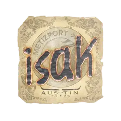 Sticker isak Austin 2025