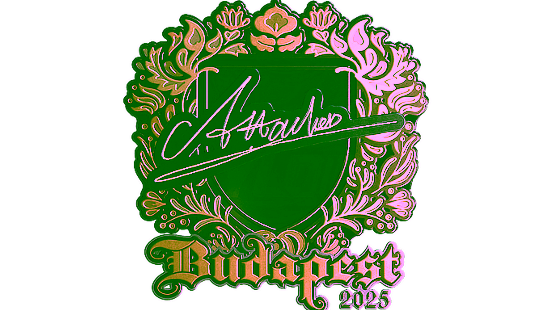 Mostrar para Sticker | Attacker (Gold) | Budapest 2025