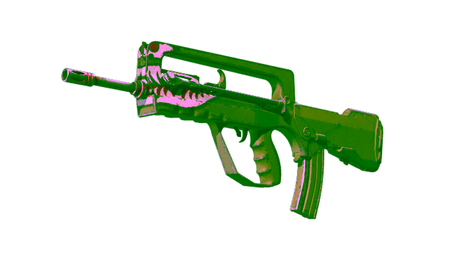Display for Souvenir FAMAS | Spitfire (Well-Worn)