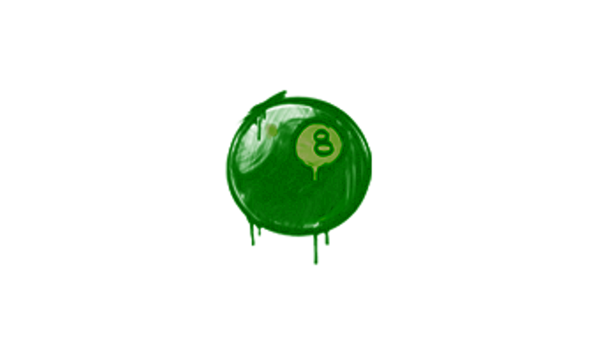 Display for Sealed Graffiti | 8-Ball (Battle Green)