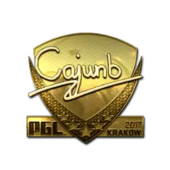 Sticker | cajunb (Gold) | Krakow 2017