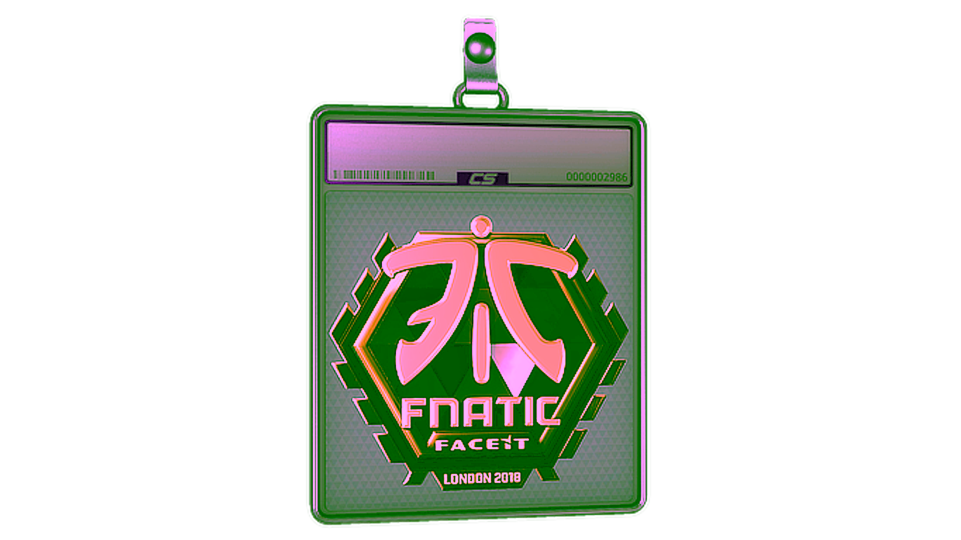 Affichage pour Sticker Slab | Fnatic (Gold) | London 2018