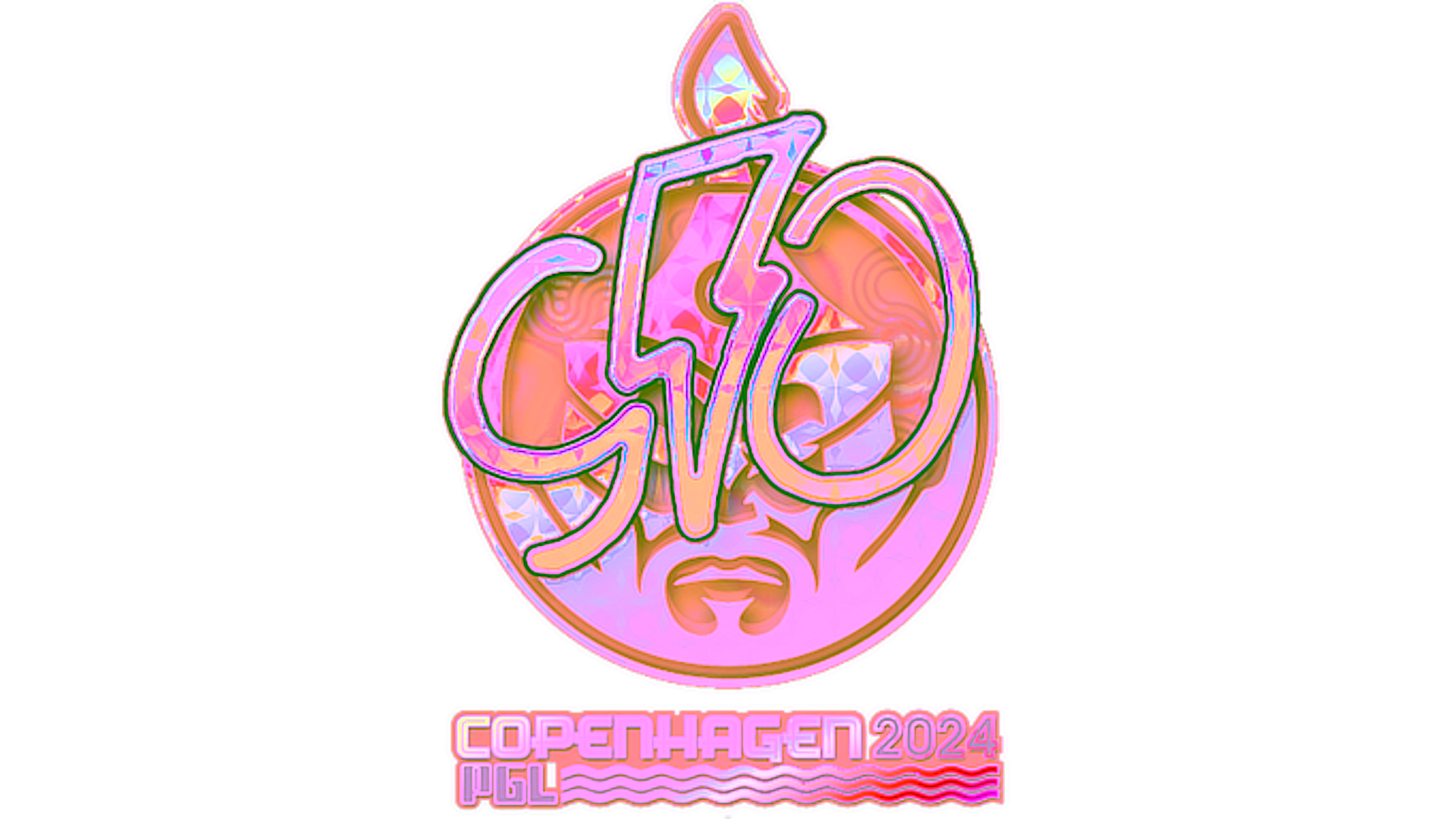 Display for Sticker | 910 (Holo) | Copenhagen 2024