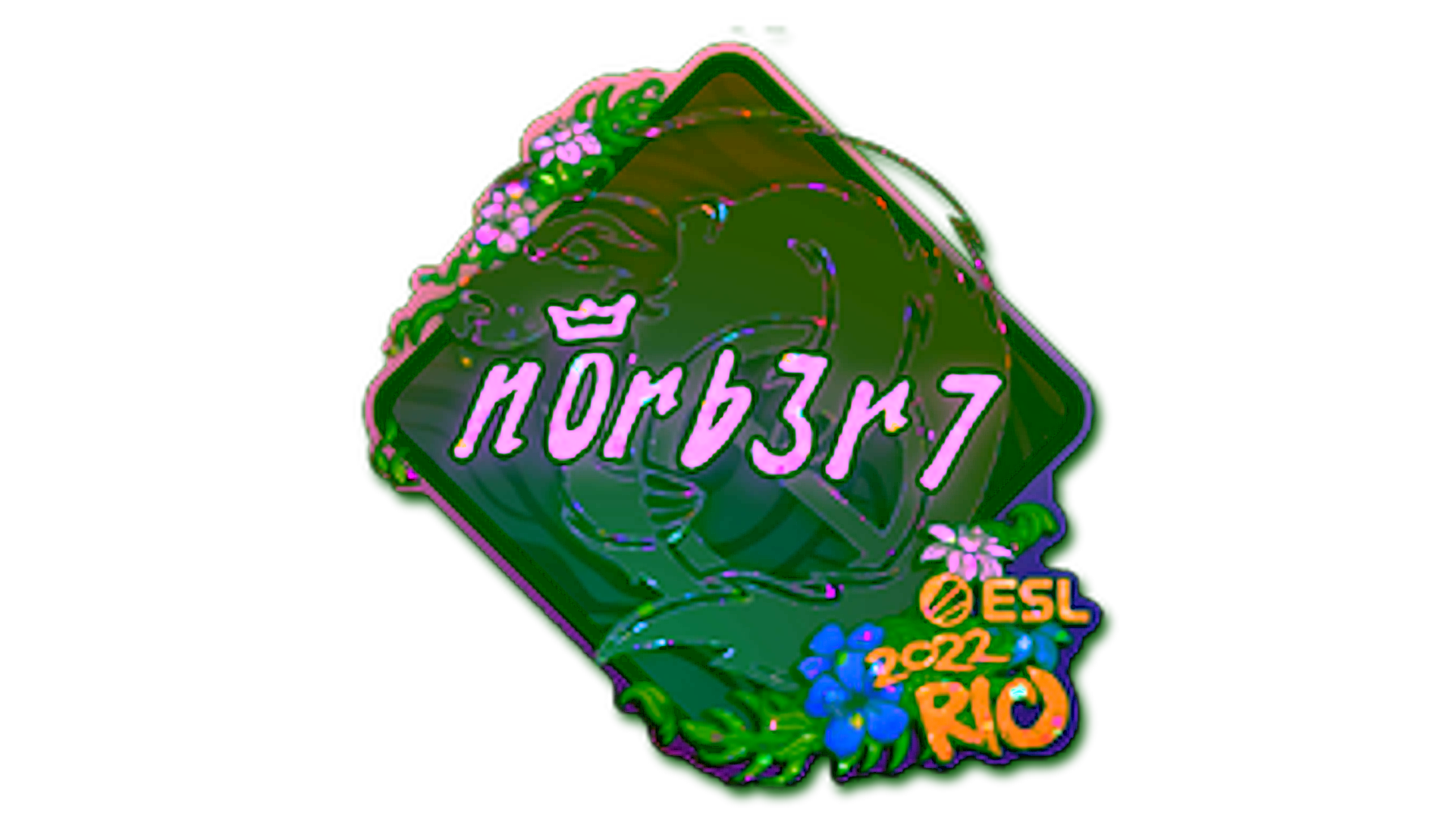 Display for Sticker | n0rb3r7 (Glitter) | Rio 2022