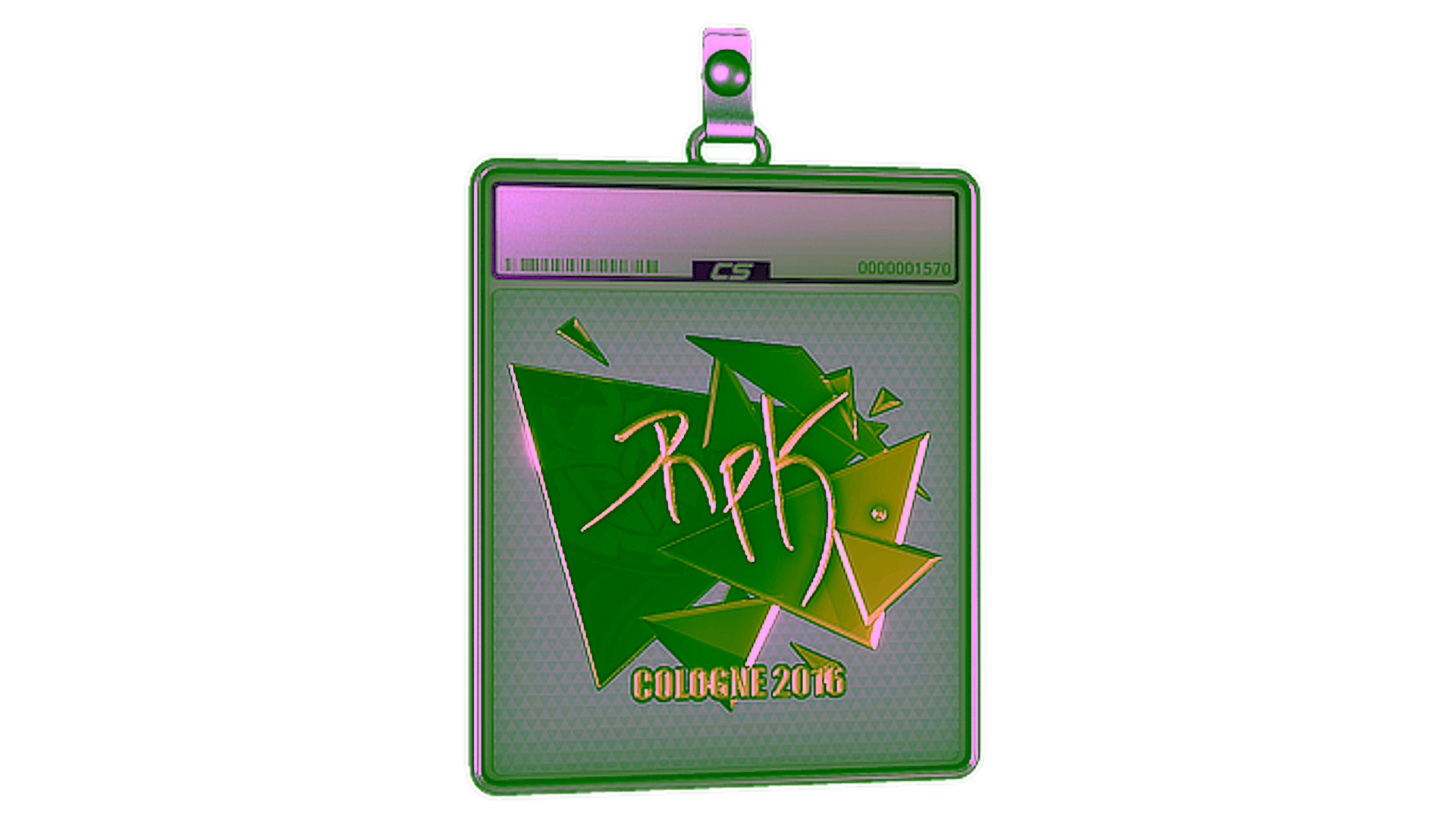 Affichage pour Sticker Slab | RpK (Gold) | Cologne 2016