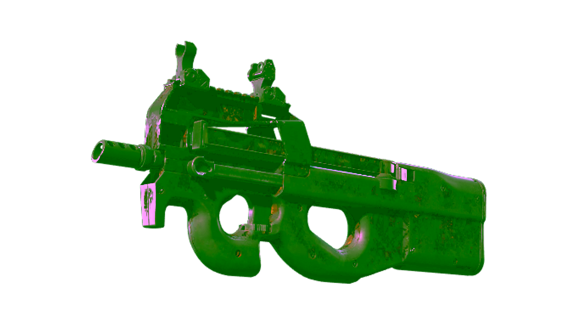 Display for Souvenir P90 | Sunset Lily (Battle-Scarred)