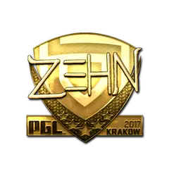 Sticker | zehN (Gold) | Krakow 2017